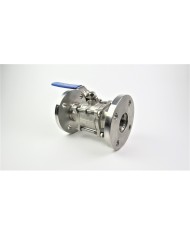 ZAWÓR KULOWY KOŁNIERZOWY 2-CZĘŚCIOWY 1" GAT. 316