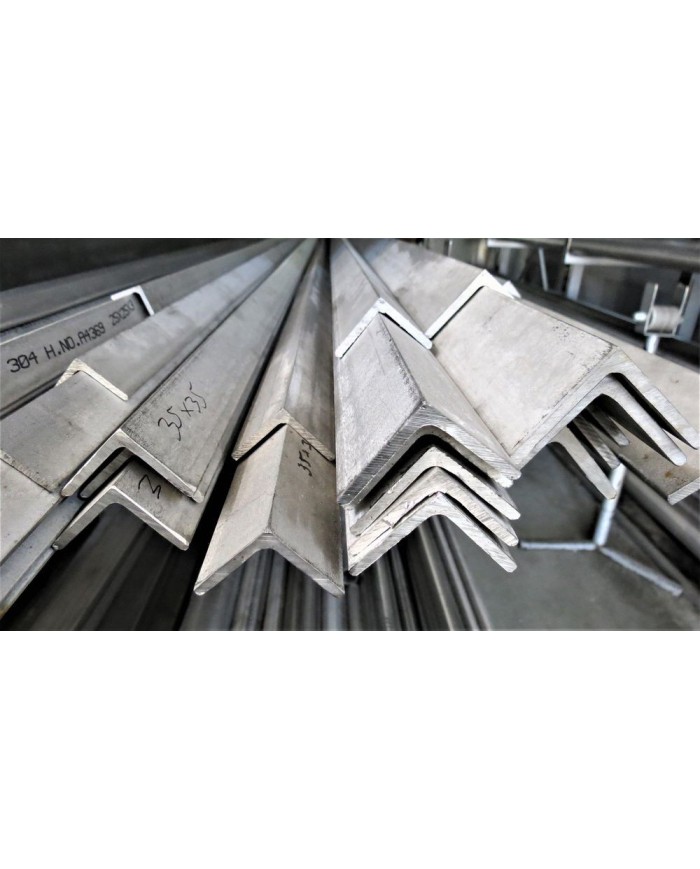 KĄTOWNIK NIERDZEWNY 100×100×10 mm, AISI 304 – SUROWY – 1 mb