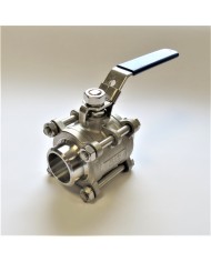 ZAWÓR KULOWY 3-CZĘŚCIOWY GG 1 1/4" NIERDZEWNY GAT. 316