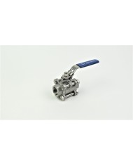 ZAWÓR KULOWY 3-CZĘŚCIOWY SS 2 1/2" NIERDZEWNY GAT. 316