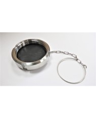 ZAŚLEPKA DIN Z ŁAŃCUSZKIEM DN 50 GAT. 304/304L