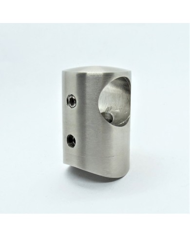 UCHWYT PRZELOTOWY NIERDZEWNY  FI 16 SZLIF NA RURĘ 42,4 304