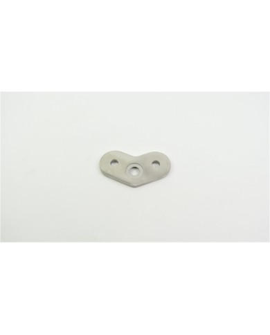 BLASZKA MONTAŻOWA NIERDZEWNA NAROŻNA 90° SZLIF POD PROFIL 40X40X2 304