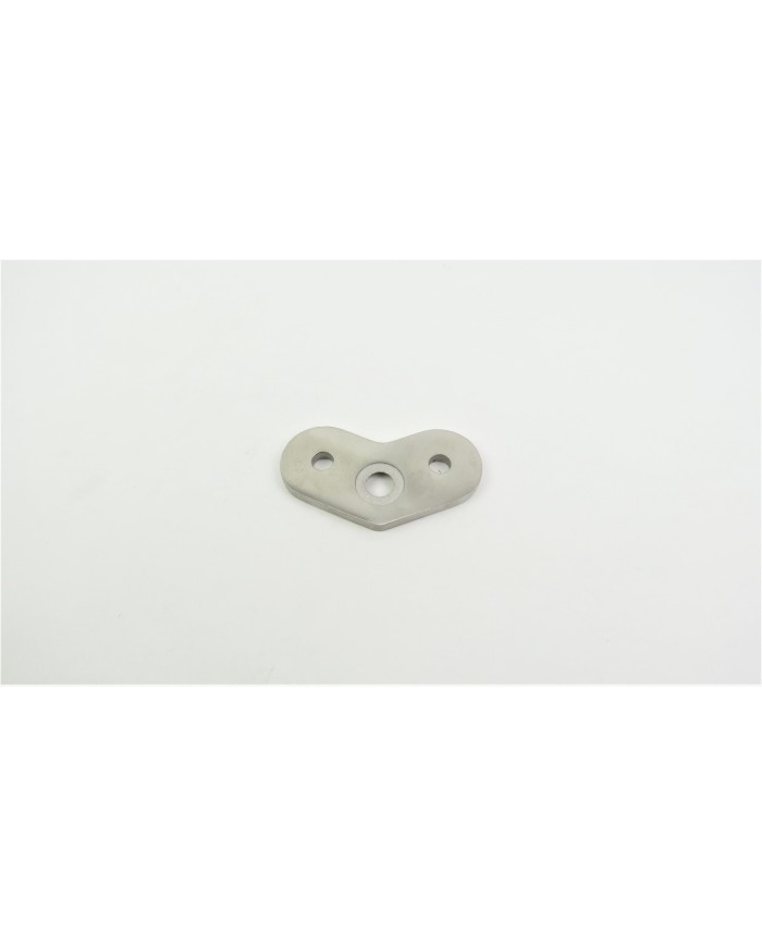 BLASZKA MONTAŻOWA NIERDZEWNA NAROŻNA 90° SZLIF POD PROFIL 40X40X2 304