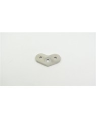 BLASZKA MONTAŻOWA NIERDZEWNA NAROŻNA 135° SZLIF POD PROFIL 40X40X2 304