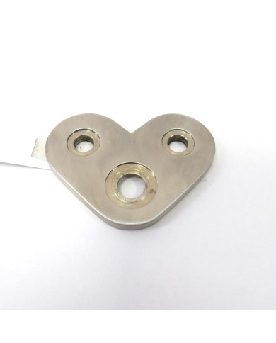 BLASZKA MONTAŻOWA NIERDZEWNA NAROŻNA 135° SZLIF POD PROFIL 40X40X2 304