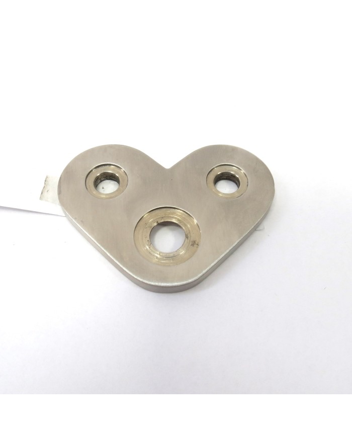 BLASZKA MONTAŻOWA NIERDZEWNA NAROŻNA 135° SZLIF POD PROFIL 40X40X2 304