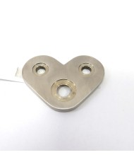 BLASZKA MONTAŻOWA NIERDZEWNA NAROŻNA 90° SZLIF POD RURĘ 42,4X2 304