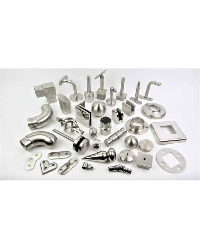 BLASZKA MONTAŻOWA NIERDZEWNA STANDARD SZLIF POD PROFIL 40X40X2 304