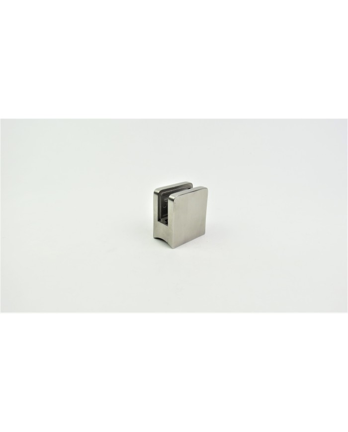 UCHWYT DO SZKŁA NIERDZEWNY 45X45 NA RURĘ SZLIF 304