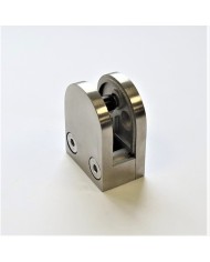 UCHWYT DO SZKŁA NIERDZEWNY 40x50 NA PROFIL SZLIF 304