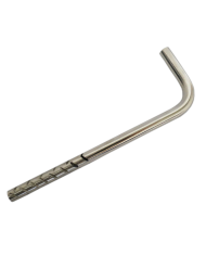 WSPORNIK PORĘCZY "L" SZLIF Z BLASZKĄ MONTAŻOWĄ NA PROFIL GAT. 304