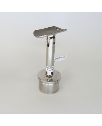 WSPORNIK PRZEGUBOWY POLER WBIJANY DO RURY 42,4X2 Z BLASZKĄ POD RURĘ