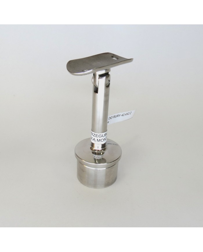 WSPORNIK PRZEGUBOWY POLER WBIJANY DO RURY 42,4X2 Z BLASZKĄ POD RURĘ