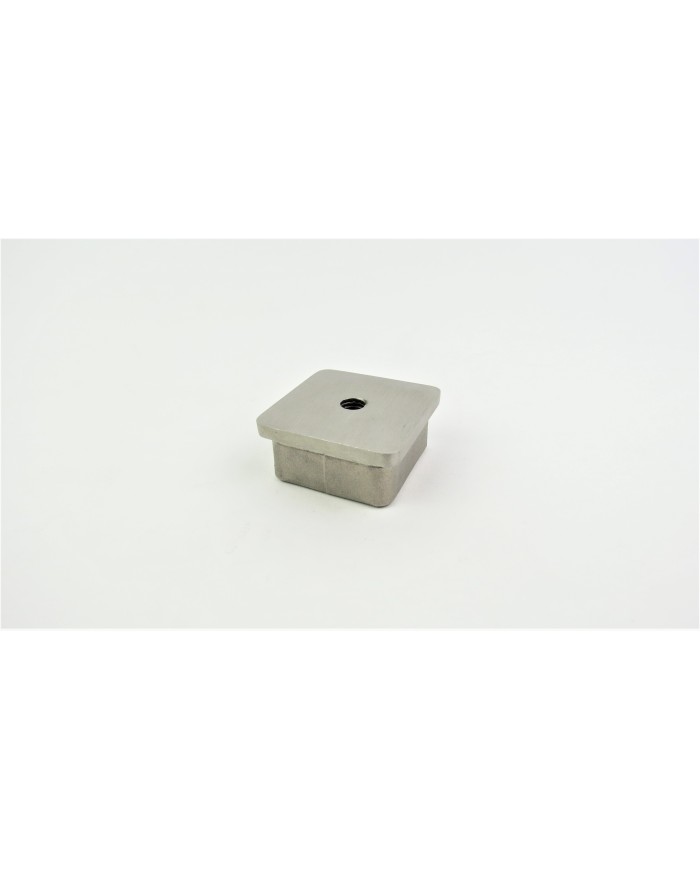 ZAŚLEPKA WBIJANA Z GWINTEM M8 SZLIF 30X30X2 NIERDZEWNA GAT. 304