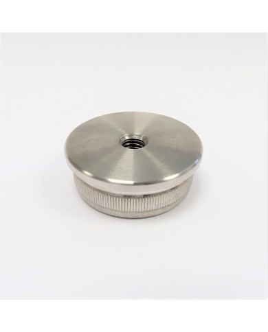 ZAŚLEPKA WBIJANA Z GWINTEM M8 SZLIF FI 42,4x2 NIERDZEWNA GAT. 304