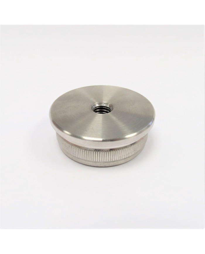 ZAŚLEPKA WBIJANA Z GWINTEM M8 SZLIF FI 42,4x2 NIERDZEWNA GAT. 304