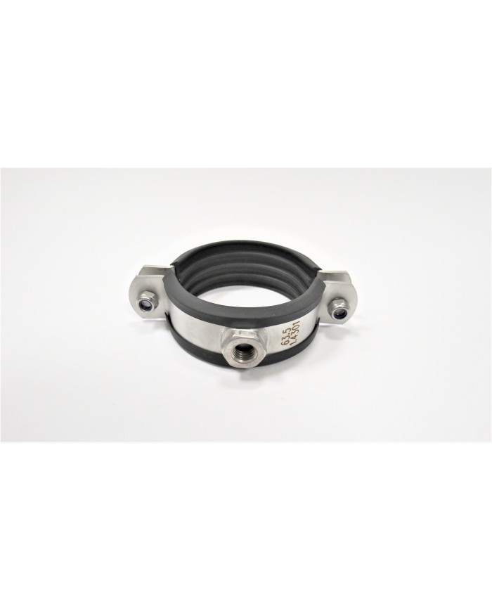 OBEJMA FI 160 Z NAKRĘTKĄ M10 + WKŁADKA GUMOWA