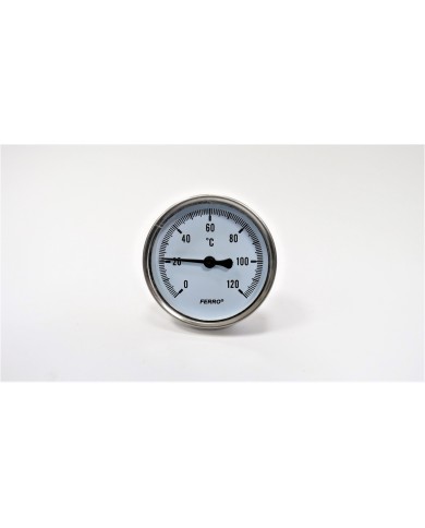 TERMOMETR OKRĄGŁY 1/2" 0-120°C