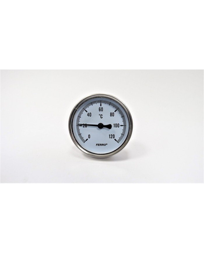 TERMOMETR OKRĄGŁY 1/2" 0-120°C