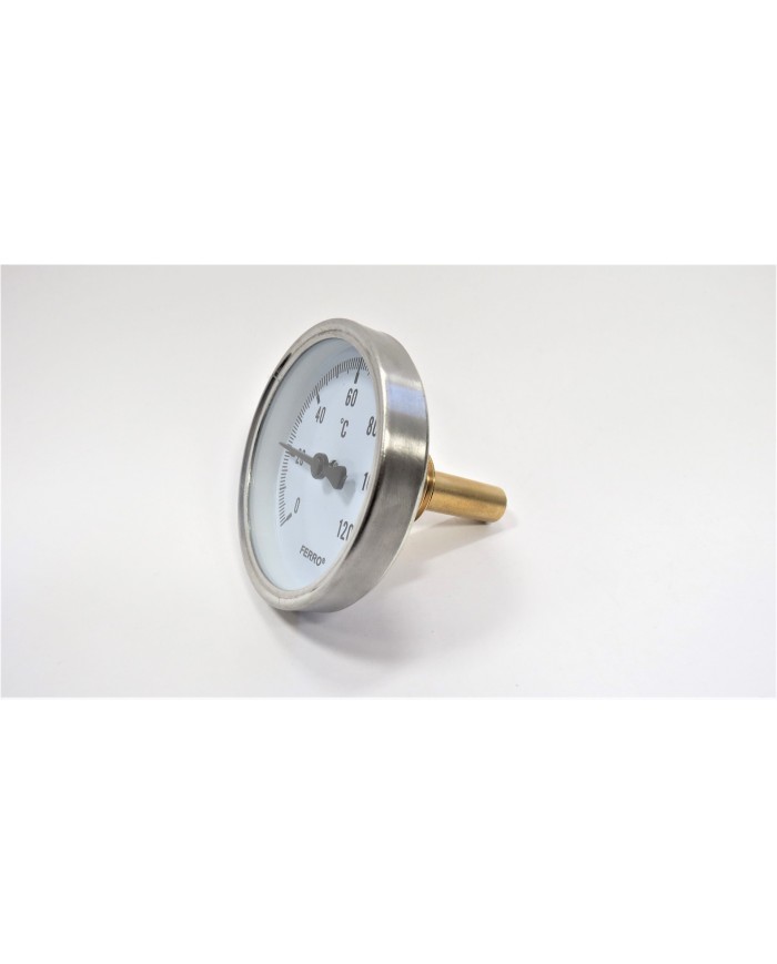 TERMOMETR OKRĄGŁY 1/2" 0-120°C