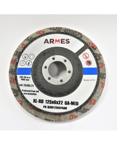 DYSK ARMES Z WŁÓKNINY 125X6X22 6A-MED