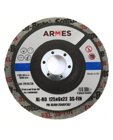 DYSK ARMES Z WŁÓKNINY 125x6x22 3S-FIN