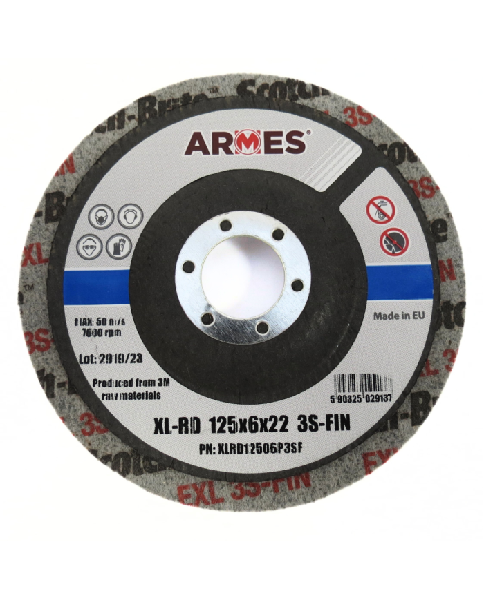 DYSK ARMES Z WŁÓKNINY 125x6x22 3S-FIN