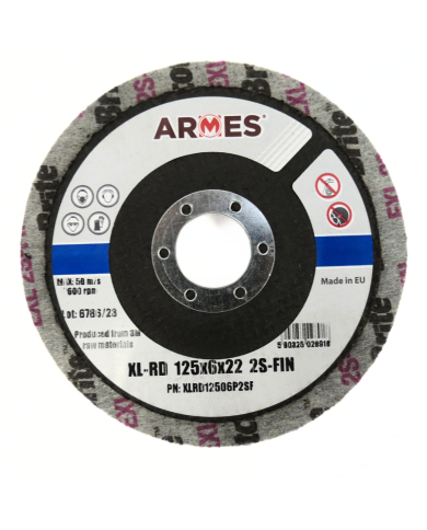 DYSK ARMES Z WŁÓKNINY 125X6X22  2S-FIN