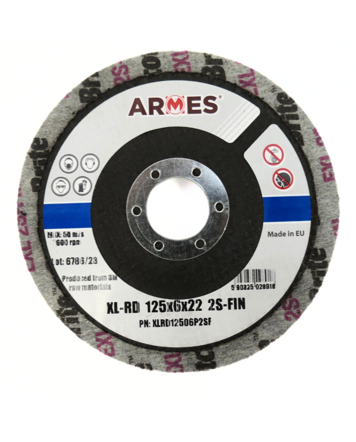 DYSK ARMES Z WŁÓKNINY 125X6X22  2S-FIN