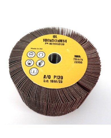 ŚCIERNICA GARNKÓWKA LISTKOWA Z PAPIERU ŚCIERNEGO 100X50XM14 P120 ARMES