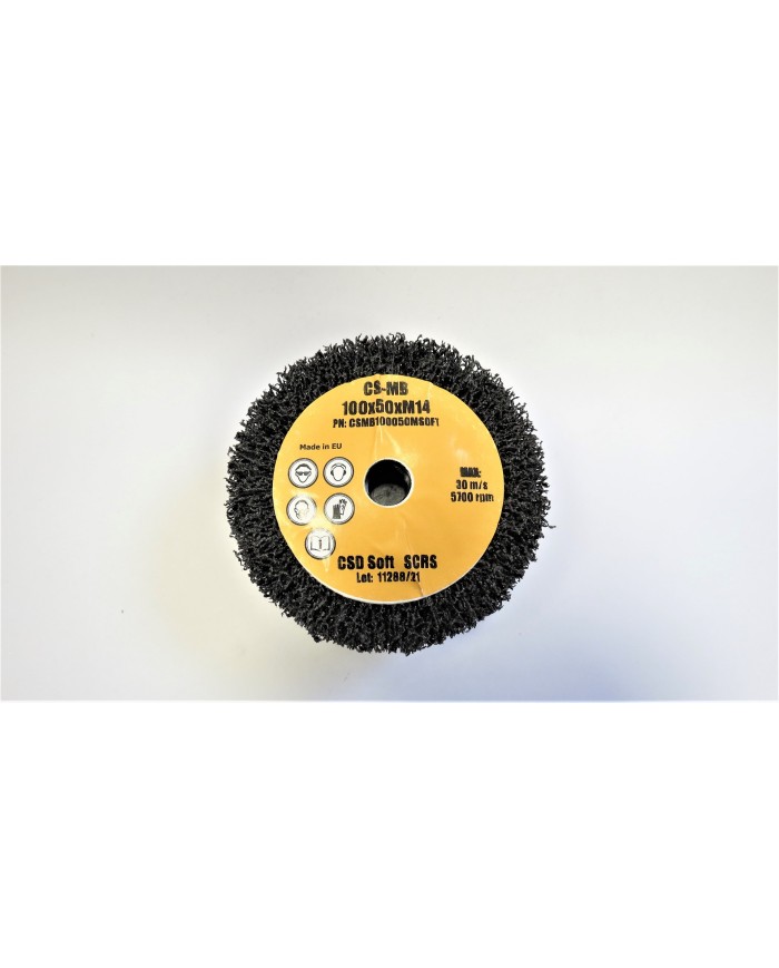 ŚCIERNICA GARNKOWA Z WŁÓKNINY 100x50xM14 CSD SOFT SCRS CZARNA ARMES