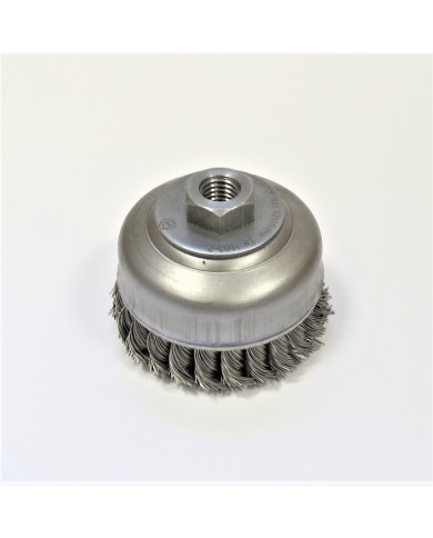SZCZOTKA DRUCIANA NIERDZEWNA DOCZOŁOWA SPLATANA FI65 M14