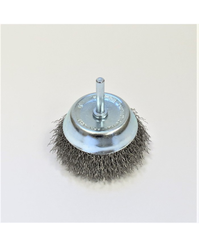 SZCZOTKA DRUCIANA NIERDZEWNA DOCZOŁOWA Z TRZPIENIEM 75MM