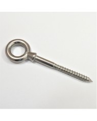 WKRĘT NIERDZEWNY DO DREWNA HAKOWY SUFITOWY DIN 8706 5,2X80 A2