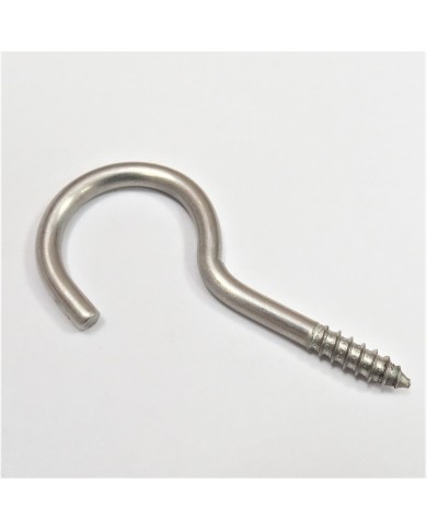 WKRĘT NIERDZEWNY DO DREWNA HAKOWY SUFITOWY DIN 8706 5,2X80 A2