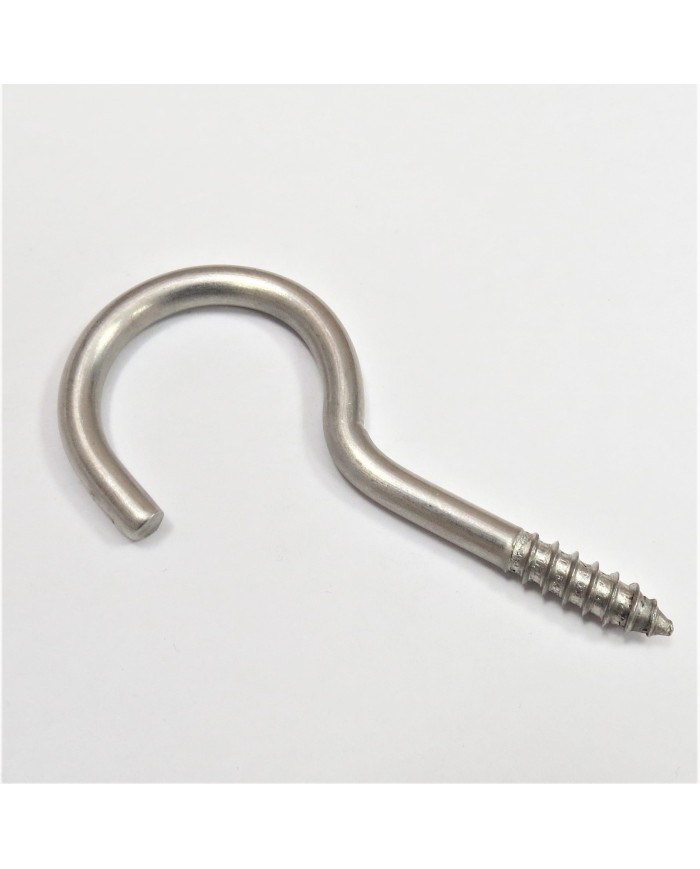 WKRĘT NIERDZEWNY DO DREWNA HAKOWY SUFITOWY DIN 8706 5,2X80 A2