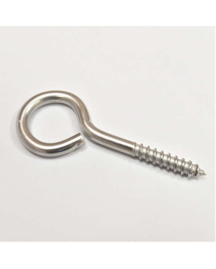 WKRĘT NIERDZEWNY OCZKOWY DO DREWNA SUFITOWY DIN 8705 4,4X54