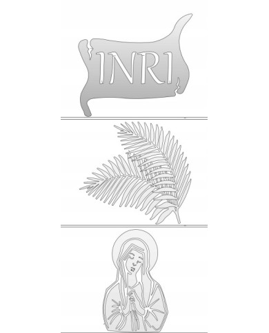 TABLICZKA "INRI" 180X200MM