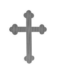 KRZYŻ POLEROWANY 40CM