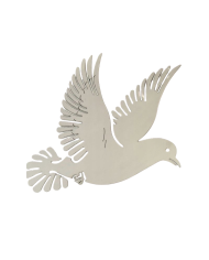 DEKORACJA NAGROBNA "GOŁĄB" 213,3X249,2MM PRAWY