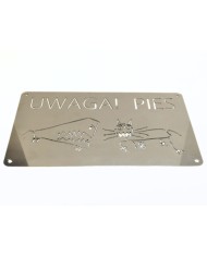 TABLICZKA "UWAGA PIES" 175X300MM