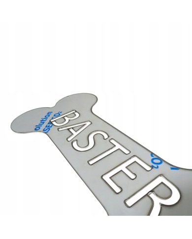 TABLICZKA IMIENNA W KSZTAŁCIE KOŚCI