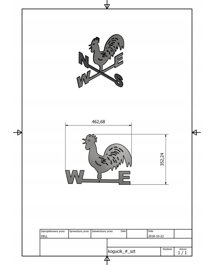RÓŻA WIATRÓW - KOGUT