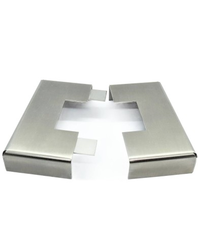 ROZETA NIERDZEWNA SKŁADANA 40X40 / ZEW. 105X105MM / WYS. 20MM SZLIF