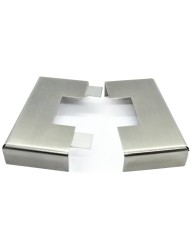 ROZETA NIERDZEWNA SKŁADANA 40X40 / ZEW. 105X105MM / WYS. 20MM SZLIF