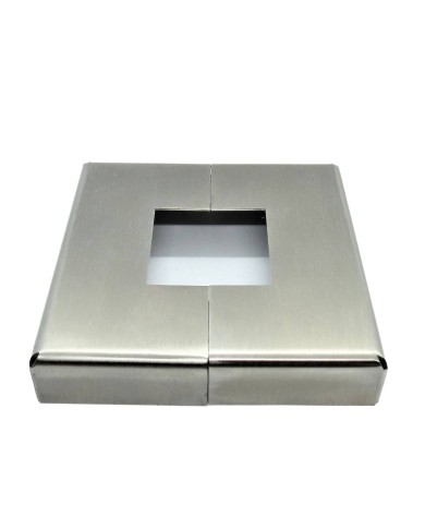 ROZETA NIERDZEWNA SKŁADANA 40X40 / ZEW. 105X105MM / WYS. 20MM SZLIF