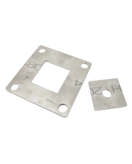 ROZETA NIERDZEWNA SKŁADANA 50X50 SZLIF