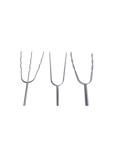 KIJEK DO KIEŁBASEK - WIDEŁKA PODWÓJNA KARBOWANA 5szt