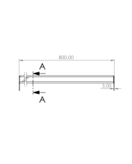 STOPIEŃ TŁOCZONY 800X260 STAL NIERDZEWNA INOX